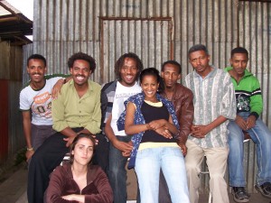 Adugna Dance Theatre Company (parts of) plus me and Tewodros Addis, technician